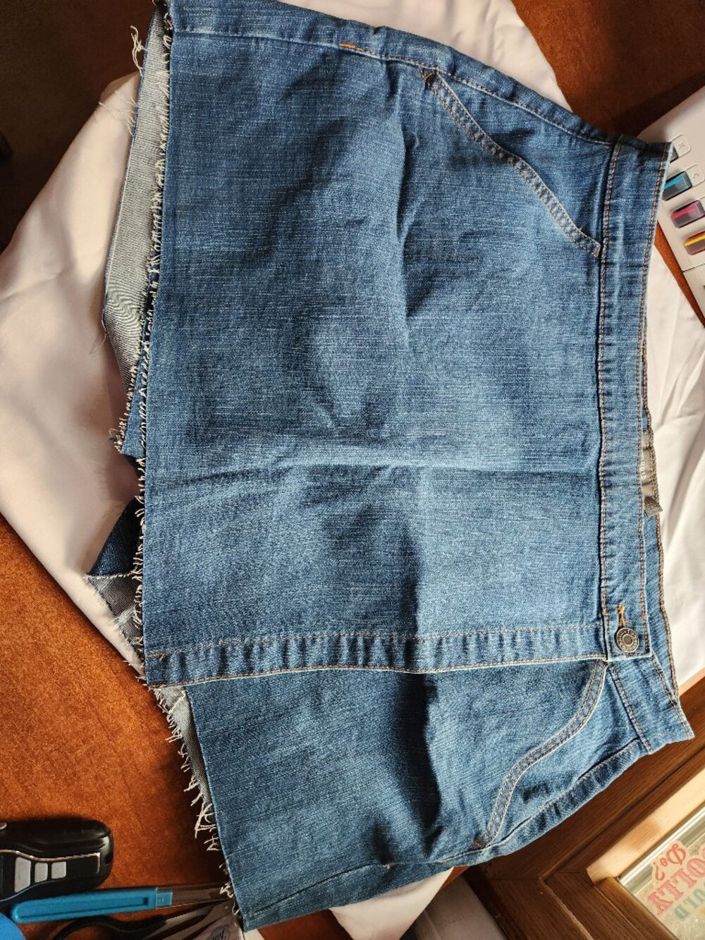 Torrid Mid Rise Denim Skort High Tide Size 16 NWOT